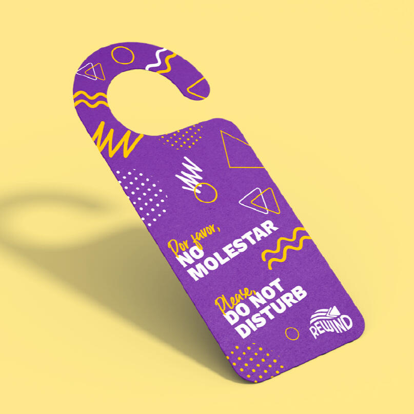 Tarjetón para puerta